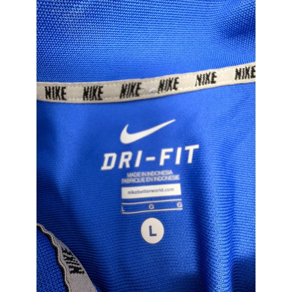 Nike Florida Gators Dri-FIT Polo Shirt Men's Large‎ Blue Orange Performance Golf